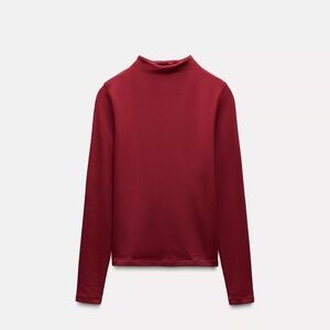 Zara high collar top size M